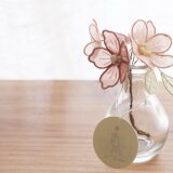 刺繍フラワー ピンクの花