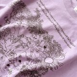 《受注製作T》『ふわ毛男子の茶庵』柄　プリントTシャツ（パープル）
