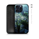 雉爾 - 和風 角丸型 強化ガラスiPhoneケース【iPhone全機種対応】