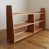 ブックシェルフ　サイズオーダー可　ブラックチェリー shelf03-bcの画像
