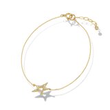 イニシャルブレスレット　シングルチェーン