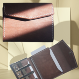 マヤベリーのコインキャッチャーウォレット【ダークブラウン】