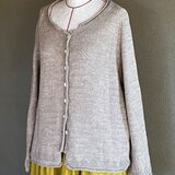 草木染　オーガニックコットンカーディガン