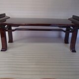 20　書院机　ケヤキ材　90㎝×19㎝×39㎝　目黒春慶塗り