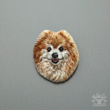 【受注制作】uchinoko（うちの子）刺繍ブローチ