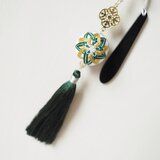 《受注制作》てまり根付（ねじり菊・帯）の画像