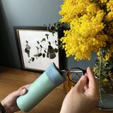 stand眼鏡ケース　　ホワイト/テラコッタ