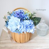 あじさいバスケットアレンジ（アーティフィシャルフラワー）