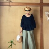 Double Cotton Gemini Pants/ ワイドコットンパンツ4色