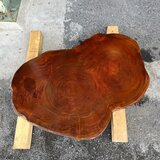 一枚板素材 天板 DIY 希少  送料込レトロ #1164 欅 輪切の画像