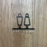 (送料無料)ルームサインドア用 3Dアイコン クリア文字　13種類