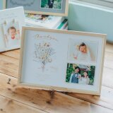 子育て感謝状 　フレームタイプ　両親贈呈品　カリグラフィー　和風　キャンバス　両親プレゼント　結婚の画像