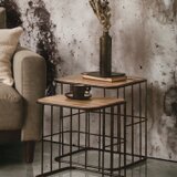 MANGO WOOD × IRON SIDE TABLE S&M