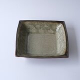 六寸角鉢灰　結び目紋様の画像