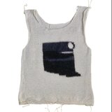 夜の海　編みっぱなしタンクトップ