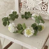 ドール用シロツメクサの花冠（L）の画像