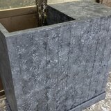 受注製作】ブラックストーン柄★御影調★石目★凹み付きカウンターテーブル【900】★店舗☆ネイル　美容室の画像