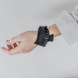 ヴィンテージブラックレザー / リストコートの画像
