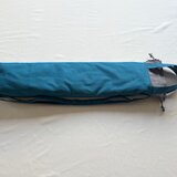 譜面台ケース（ブルー）〜持ち手付、肩紐付の譜面台バッグ〜　厚めキルト芯入りなので譜面台を守ってくれる♡の画像