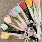 ＊あみぐるみ＊　チューリップ単品ラッピング