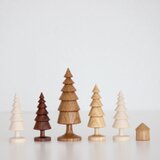 家と木の置物　6点セットの画像