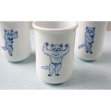 猫ボディビルダーの湯呑（ボーイb）の画像
