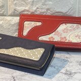 【受注生産】レザー×西陣織ロングウォレット(納期約１ヶ月)