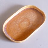 飴色結晶楕円皿 83.19.PLの画像