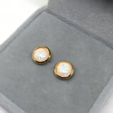 110【京都オパール】パワーストーンカボションピアス＊6mm