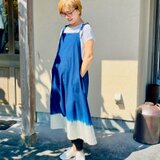 藍染ワンピースエプロン