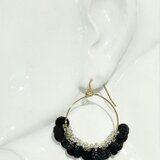 【蝶々／ブラック】ピアス