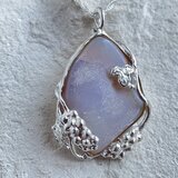 朝焼け色のオパールとぶどうペンダント