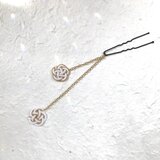 ゆらゆら水引髪飾り