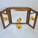 三面鏡　壁掛け　フォトフレーム　壁掛け三面鏡　玄関やトイレの画像