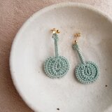 〖フリコ〗ピアス　薄緑