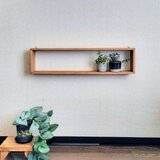 横長のオープンウォールシェルフの画像