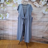 コットンワッシャーカシュクールワンピース