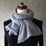 ✳︎新作✳︎ ベビーアルパカのマフラー　"レースのような細かい模様"