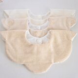 お花形スタイ　オーガニックコットン