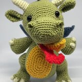 かぎ針編み伝説の竜編みぐるみ