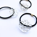 awa ボロシリケイトガラスの髪飾り