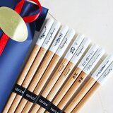 名入れ無料【卒部記念】両面楽器 5種選べる 木製箸 名入れ可 ラッピング無料 クリスマス 誕生日 新春 新調 クラシック ジャズの画像