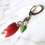 うさぎカットのりんご（立体模型）☆リアル食品サンプルのフルーツキーホルダーの画像