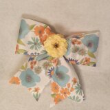 花柄リボンピン