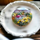 秋の舞　ワイルディーズ　羊毛フェルト　ブローチ