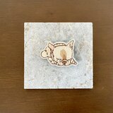 手刺繍ブローチ(フレンチブルドッグ)