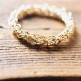 えびコード編みリング /k14gfリング