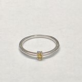 ノンヒート イエローサファイヤ シルバーリング0.08ｃｔYELLOW SAPPHIRE