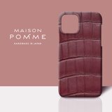 クロコダイル iPhone 用 ケース【ワイン】iPhone各種対応 受注生産
