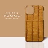 クロコダイル・アリゲーター iPhone 用 ケース【グロスブラウン】iPhone各種対応 受注生産のコピー